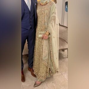 HEAVY PASTEL GREEN Pakistani DRESS